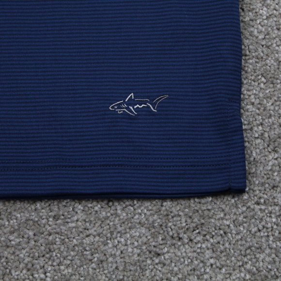 Greg Norman Polo Shirt NWT Mens Large Blue ML75 PlayDry Short Sleeve Pullover - Picture 4 of 13